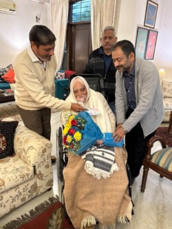 Pastoral/Church Visitation with Mrs M. Verghese on her 99th birthday